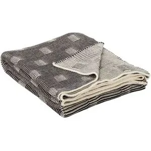 Gray & Jones Überwurf  Black Coast ¦ grau ¦ 100% Baumwolle ¦ Maße (cm): B: 130