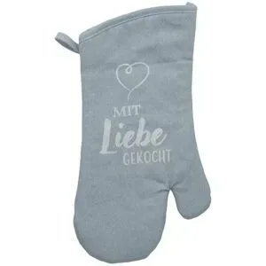 KHG Topfhandschuh   ¦ blau ¦ 100% Baumwolle ¦ Maße (cm): B: 33