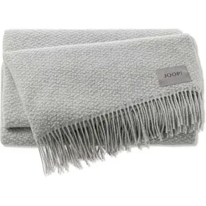 JOOP! Plaid Fine Woven   ¦ silber ¦ Wollmix ¦ Maße (cm): B: 130 H: 1