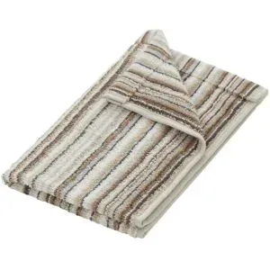 como Gästetuch  Jacquard Streifen ¦ braun ¦ Maße (cm): B: 30