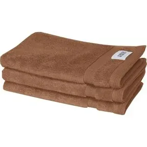 SCHÖNER WOHNEN Kollektion Gästehandtuch 3er-Set   ¦ braun ¦ Maße (cm): B: 30 H: