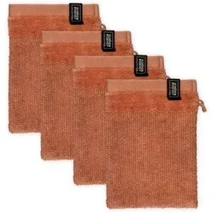 SCHÖNER WOHNEN Kollektion Waschhandschuh 4er-Set   ¦ rot ¦ Maße (cm): B: 16 H: