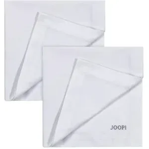 JOOP! Servietten 2er-Set Stitch   ¦ silber ¦ Naturfaser ¦ Maße (cm): B: 50