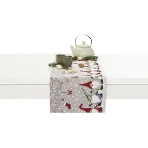 como Tischläufer  Weihnachtswichtel ¦ mehrfarbig ¦ Baumwollmischgewebe ¦ Maße