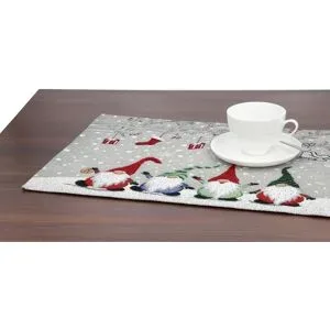 como Platzset  Weihnachten ¦ grau ¦ Baumwollmischgewebe ¦ Maße (cm): B: 32