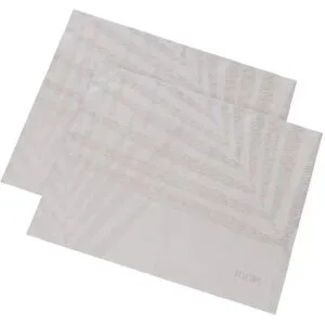 JOOP! Platzset 2er-Set Leaf   ¦ weiß ¦ Naturfaser ¦ Maße (cm): B: 48 H: 1