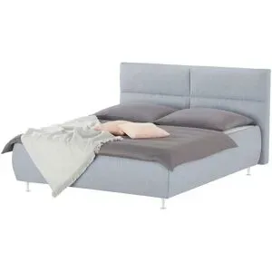meinBett Polsterbettgestell  Fara ¦ grau ¦ Maße (cm): B: 222 H: 102