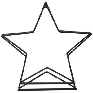 Höffner Kaminholzregal Stern   ¦ schwarz ¦ Maße (cm): B: 64 H: 62,5 T: 20.0