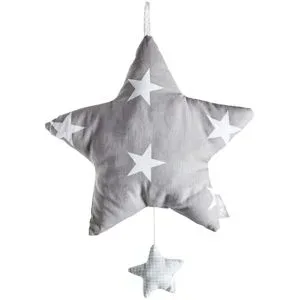 Roba Spieluhr  Little Stars ¦ grau ¦ Polyester,Baumwolle ¦ Maße (cm): B: 27 H: 5