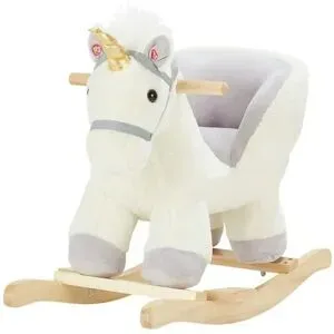 Uups Schaukeltier  Einhorn ¦ weiß ¦ Maße (cm): B: 35 H: 53