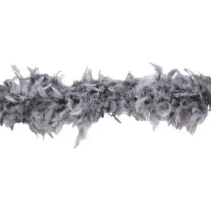 Federboa, grau, 90 g, 1,80 Meter