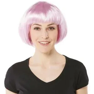 Bob-Perücke, rosa
