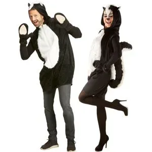 buttinette Stinktier-Kostüm unisex, kurz