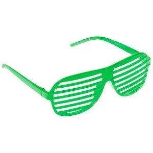 Gitter-Brille, neongrün