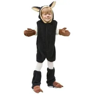buttinette Schaf-Kostüm für Kinder, schwarz
