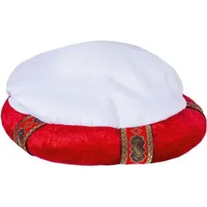Kinder-Turban, rot/weiß