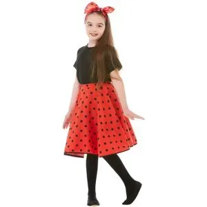 Rock'n'Roll-Rock für Kinder, rot/schwarz