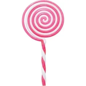 Lolli, pink-weiß