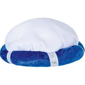 Kinder-Turban, blau/weiß