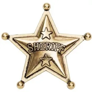 Sheriff-Stern, gold