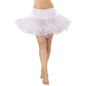 Soft-Tüll-Petticoat für Kinder, weiß, 5-lagig
