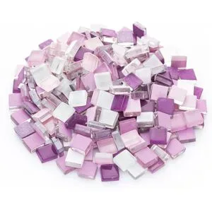 Softglas-Mosaik, Lilatöne, 10 x 10 mm, 200 g
