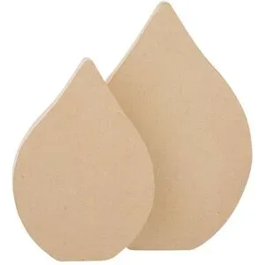 Flammen aus MDF, 5,5 x 8 cm und 7 x 10 cm, 8 Stück