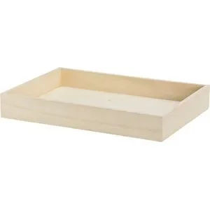 Tablett aus Holz, 35 x 25 x 5,5 cm