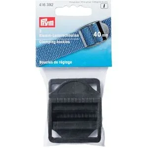 Prym Klemm-Leiterschnallen für 40 mm Bänder, schwarz, 2 Stück
