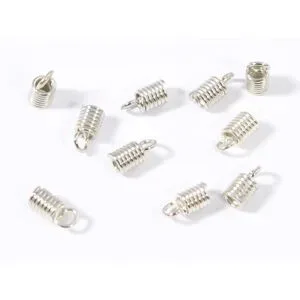 Verbindungsstücke, silber, 2 mm Ø, 10 Stück