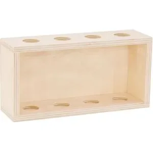 Reagenzglashalter aus Holz, 20 x 10 x 5,5 cm