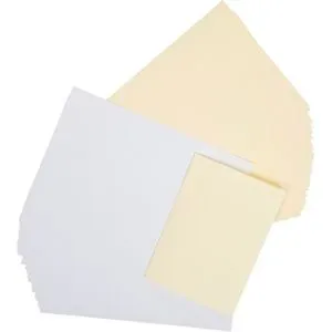 Einlegeblätter, weiß und creme, 146 x 208 mm, 50 Stück