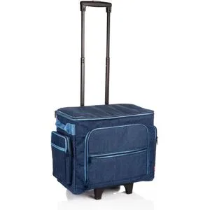 Prym Nähmaschinen-Trolley, jeans, Größe: 44 x 22 x 36 cm
