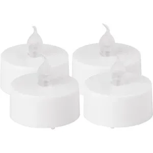 LED-Teelichter, 4 cm Ø, 4 Stück