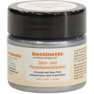 buttinette Glas- und Porzellanmalfarbe, silber