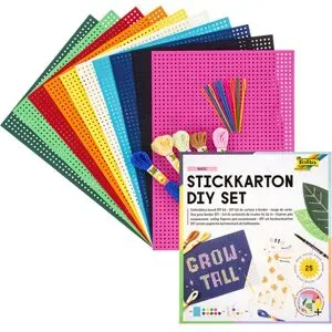 folia Stickkarton-Komplettset, 25 Teile