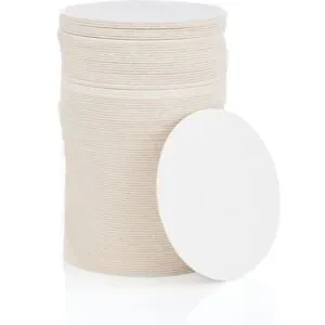 Bierdeckel, rund, natur, 10,7 cm Ø, 100 Stück