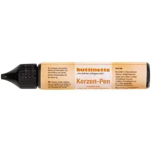 buttinette Kerzen-Pen, schwarz, 30 ml
