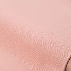 Baumwoll-Rippjersey mit Elasthan, puderrosa