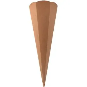 Papp-Schultüte aus Kraftkarton, braun, 68 cm