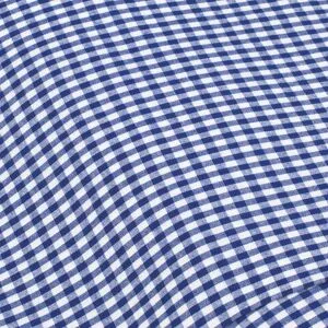 Buntgewebtes Vichykaro 5 x 5 mm, blau/weiß