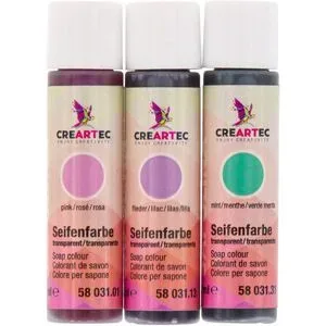 Seifenfarben-Set, rosé, flieder, mint