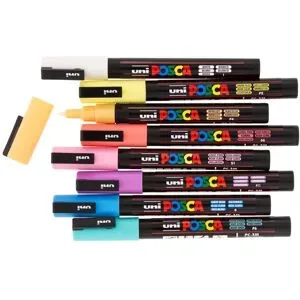 POSCA Pastell-Marker, PC3M, 8 Stifte