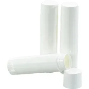 Lippenstift-Hülsen, weiß, 3 Stück