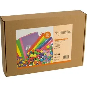 buttinette Mega-Bastelset, bunt, 550 Teile