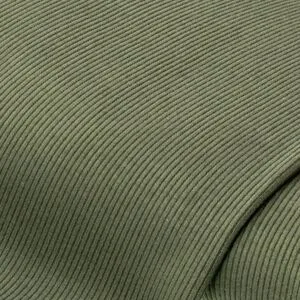 Doubleface-Rippjersey mit Nickirückseite, dunkelgrün