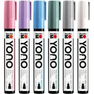 Marabu YONO Acrylmarker pastell, 6 Stifte