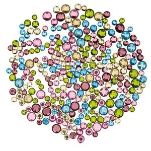 Strasssteine, pastell, 4?6 mm Ø, 250 Stück