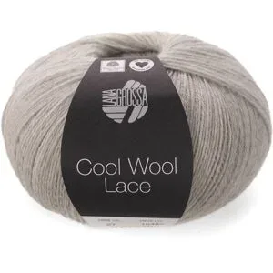 Lana Grossa Wolle Cool Wool Lace, hellgrau