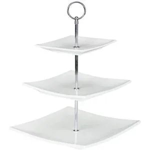 buttinette Etagere, 3-stöckig, 36 cm hoch